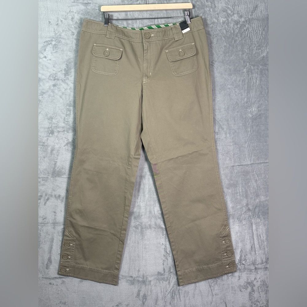 NWT New Lane Bryant Khaki Tan Venezia Front Pocket Pants Size 18